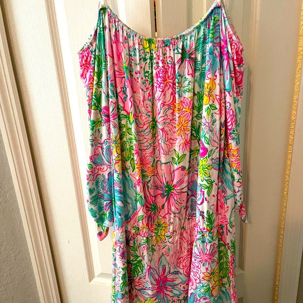 Lilly Pulitzer, NWOT, Lana off the shoulder skirt romper